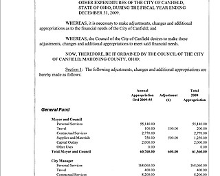 Ordinance 2009-66 Ammended Annual Appropriations