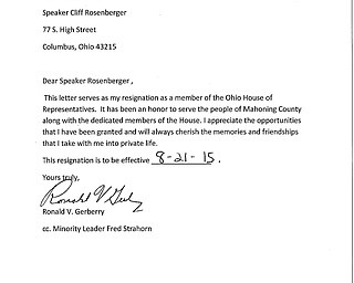 Gerberry Resignation Letter