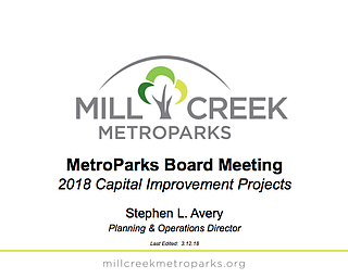 MetroParks Capital Projects Presentation