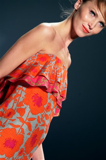 The Nanette Lepore 2008 spring collection is modeled during Fashion Week in New York, Monday Sept. 10, 2007.