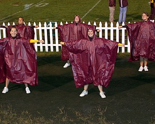 Taylor Hiner and Mandie Custer, front with Danielle Pendice,
Dominique Bishop, and Jesse Heck, back...just trying to stay dry!