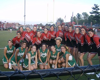 Chardon and Ursuline Cheerleaders