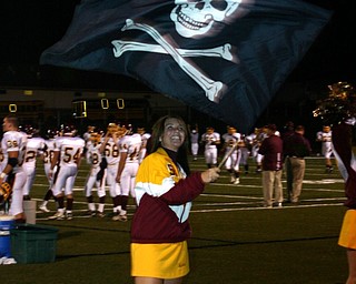 "Christina Oddo celebrates a South Range score."