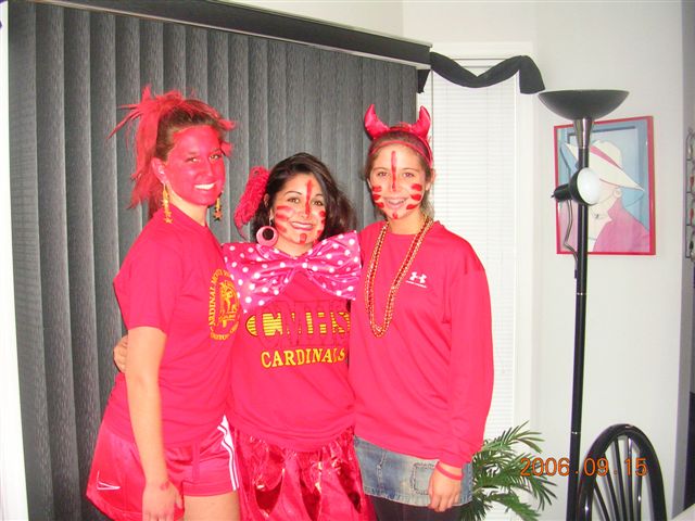 All RED was the theme for one Mooney Football Game!!!
