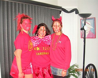 All RED was the theme for one Mooney Football Game!!!