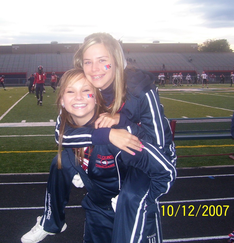 Fitch Sophomore Cheerleaders.
Emily Kinnick and Maggie Calhoun