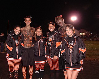 Showing they have school spirt are from l to R: Andrea Harless, Greg Ramsey, Katie Bretz, Roxy Minetti, Colt Kerlick, and Mara Boyce. Love those beanies boys!!