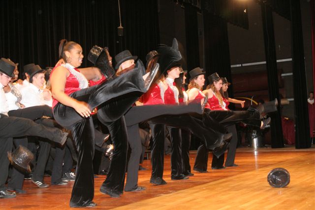 These are photos from Liberty High School's holiday concert, full choir and show choir.