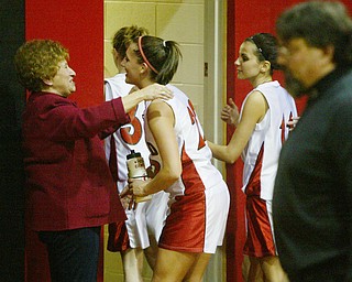Canfield's Bryanne Halfhill scores 1,000th point.