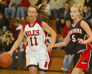 Struthers at Niles girls basketball.