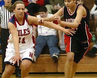 Struthers at Niles girls basketball.