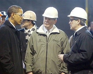 Sen. Barack Obama visits RTI in Niles.