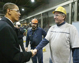 Sen. Barack Obama visits RTI in Niles.