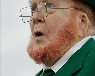3.16.2008
Bob Ellwood, of Niles, watches The 30th Annual Mahoning Valley St. Patrick’s Day Parade in Boardman.

