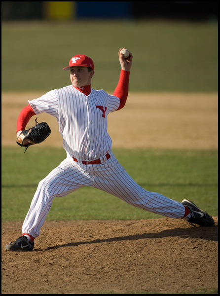 4.2.2008
Youngstown's Cody Dearth (12) pitches during a match up between the Penguins and the Duquesne Dukes Wednesday afternoon at Cene Park in Struthers.
