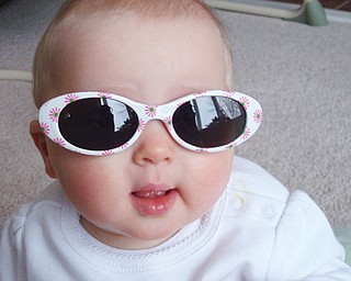 Payton Zwingler, 7 1/2 months old and silly as can be! Daughter of Chad and Alyson Zwingler of Canfield.