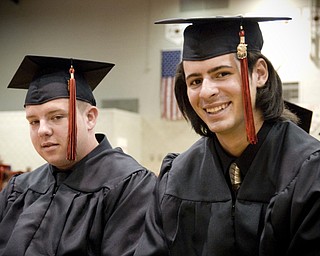 Jay Agnone and Victor Alamo, right, smile for the camera.