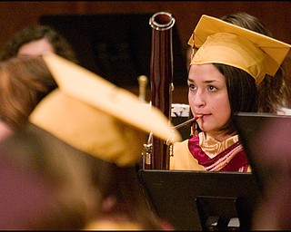 6.1.2008
Rebecca L. Illencik plays the basoon during Liberty High School's commencement Ceremony Sunday afternoon at Stambaugh Auditorium.