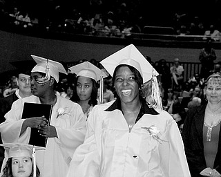 There was Shala McElroy, beaming all the way.