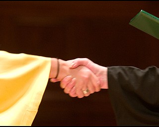 5.31.2008
A HANDSHAKE FOUR YEARS IN THE MAKING
Ursuline High School Commencement at Stambaugh Auditorium Saturday morning.