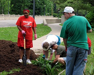 Volunteers at Saturday's StreetScape