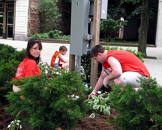 Volunteers at Saturday's StreetScape