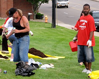 Volunteers at Saturday's StreetScape