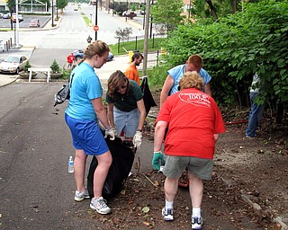 Volunteers at Saturday's StreetScape