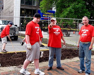 Volunteers at Saturday's StreetScape