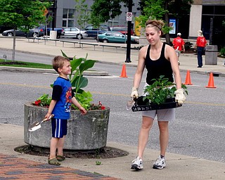 Volunteers at Saturday's StreetScape