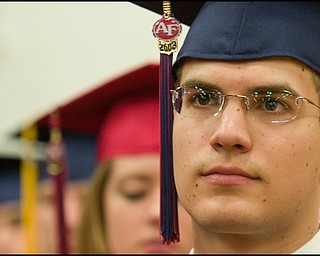 6.15.2008
Christopher Harris during Austintown Fitch High School's Commencement Ceremony for the Class o 2008 held Sunday afternoon in the school's gymnasium.