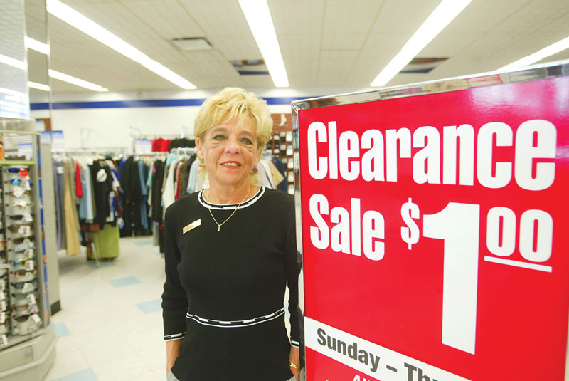 New Sign Boardmans Goodwill  store manager pam channell