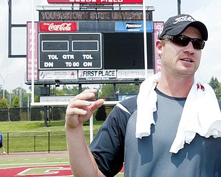 NO COACHING PLANNED: Jeff Wilkins, who helped at a kickers and punters camp at Youngstown State Tuesday, says he has no plans to coach.