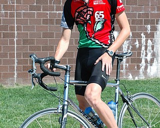 PEDALING FOR A CAUSE: Brian McCandless, a junior at Slippery Rock University and a Butler County native, doesn't let cystic fibrosis slow him down. Law year, the 21-year-old raised $14,000 for The Cystic Fibrosis Foundation on his 2,045-mile trek. He's hoping to top that this year.