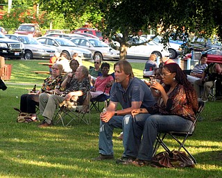 The crowd at the Downtown Jazz Fest