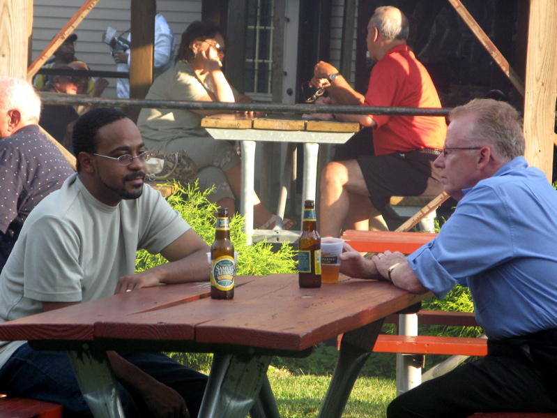 The crowd at the Downtown Jazz Fest