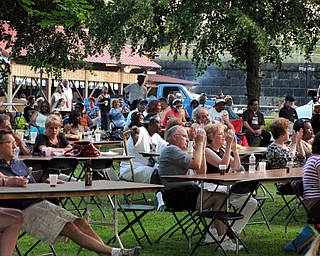 The crowd at the Downtown Jazz Fest