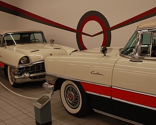The gift of Stephen Williams: a 1956 hardtop Caribbean and a 1956 convertible Caribbean. The pair were recently bequeathed to the National Packard Museum.