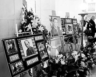 More display boards honor Hanni and his military and law backgrounds.
