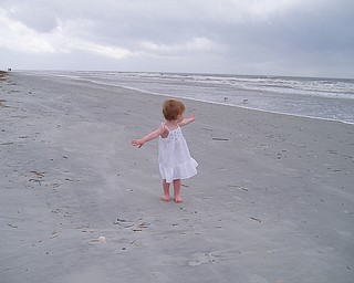 Photo taken in Hilton Head Island, SC in summer 2007 of Sydney Henderson, 2, daughter of Todd and Jacey Henderson of Poland
