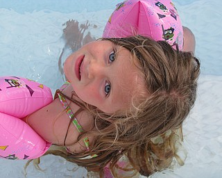 Hadley Jones of Austintown loves to swim in Grandpa's pool!
