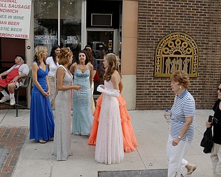 Contestants at the Italian Queen pageant at the Downtown Italian Festival in Youngstown on Friday, August 1, 2008. Daniel C. Britt.