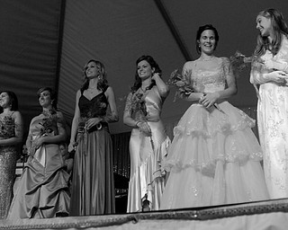 Contestants at the Italian Queen pageant at the Downtown Italian Festival in Youngstown on Friday, August 1, 2008. Daniel C. Britt.