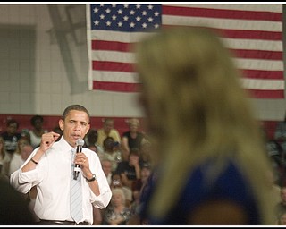 08.05.2008
Barack Obama at Austintown Fitch High School.