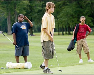 8.12.2008
Kids golfing to win a free set of clubs and a scholarship for free lessons from First Tee Foundation.