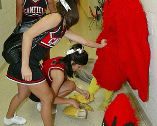 Becca Wagner Canfield 2008 Big Red Mascot.