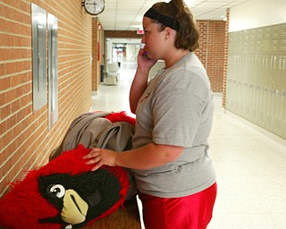 Becca Wagner Canfield 2008 Big Red Mascot.
