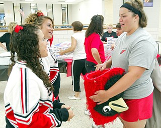 Becca Wagner Canfield 2008 Big Red Mascot.