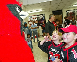 Becca Wagner Canfield 2008 Big Red Mascot.