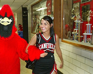 Becca Wagner Canfield 2008 Big Red Mascot.